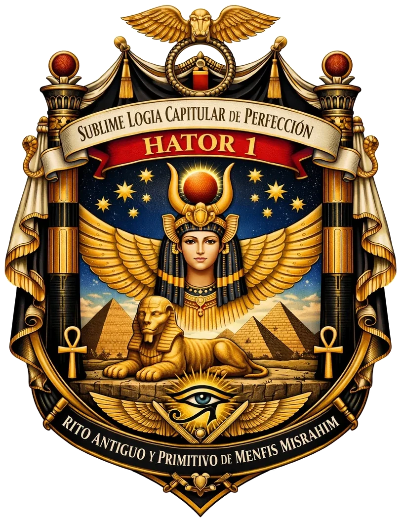 Escudo de la Sublime Logia Capitular de Perfección HATOR Nº 1