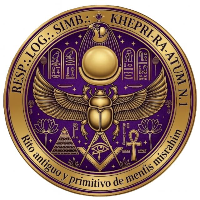 Escudo de la R∴L∴S∴ Khepri-Ra-Atum Nº 1