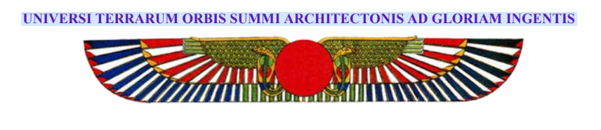 Winged solar disk, emblem of the Rite